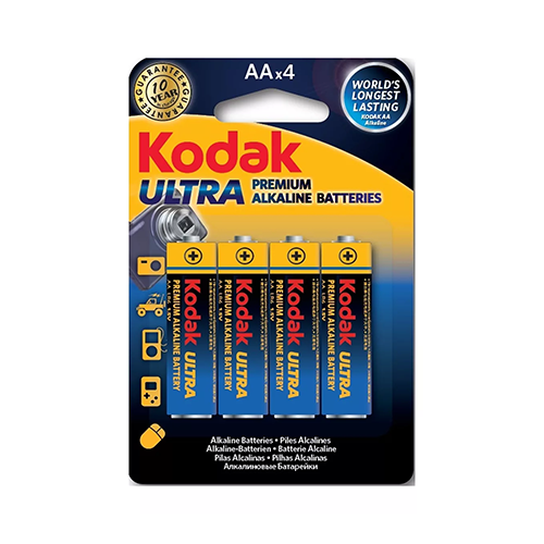 Батарейка щелочная LR06/AA 4шт "Kodak" Ultra Premium