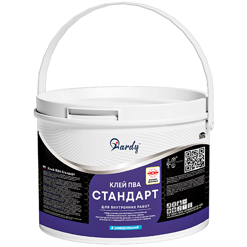 Клей ПВА стандарт "HARDY", 10кг