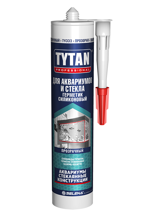 Герметик силиконовый для аквариумов "Tytan", 280мл, прозрачный