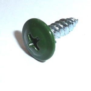 Саморез по металлу с прессшайбой зеленый острый СММ 4,2*25мм RAL6005