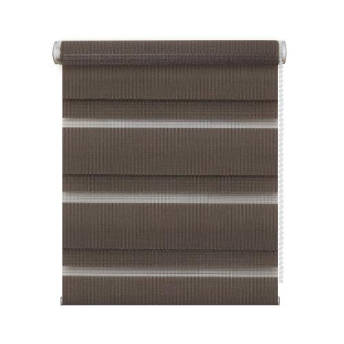 Рулонная штора "День-Ночь", темный Мокко,  520*1700мм