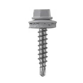 Саморез кровельный окрашенный серый 5,5*25мм