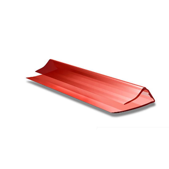 Профиль торцевой 2100*8мм, красный