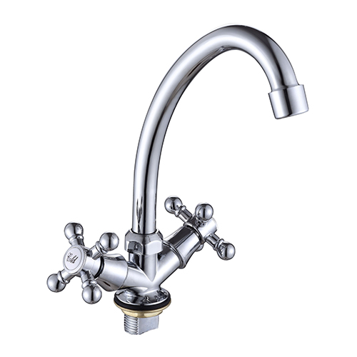 Смеситель "Aquattro Q01-1450" двухручковый для кухни, без подводки