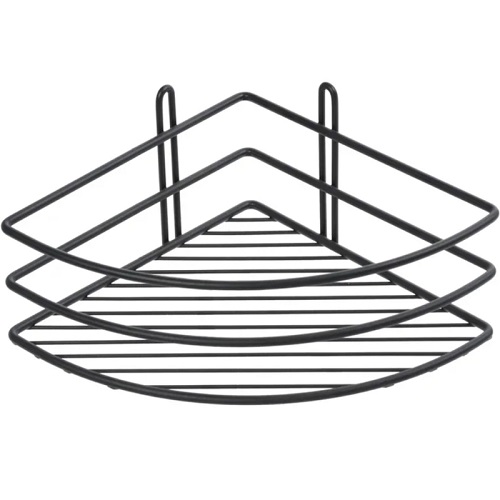 Полка "Fixsen" угловая, решетка, черный, FX-710B-1