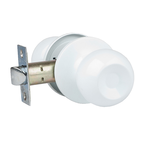 Ручка дверная "ЗШ-05", шариковая, без фиксатора, "Белая"