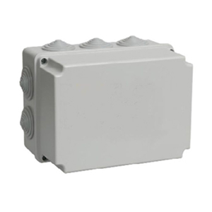 Коробка распределительная "ИЭК" для открытой проводки 190*140*120мм, IP44, Ral 7035, 10 гермовводов, КМ41246