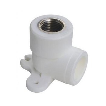 Угольник комбинированный"Tim" с внутренней резьбой PPR EFW 25*3/4в c креплением