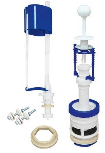 Арматура для бачка со штоком, нижний подвод, АС-6.1