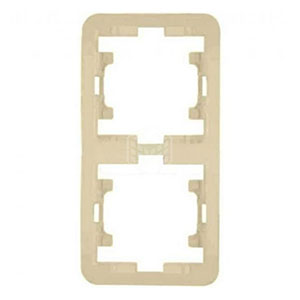 Рамка 2-ая, "Mimoza Makel", кремовая, вертикальная