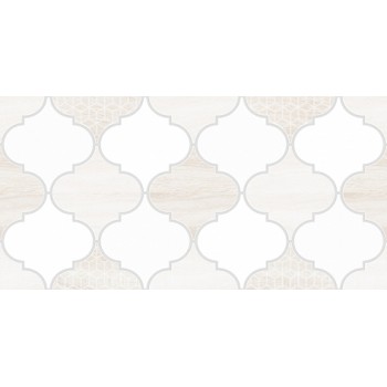 Декор №3 керамический настенный "Мореска" 200*400мм, бежевый