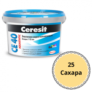 Затирка водоотталкивающая &quot;Ceresit СЕ-40&quot;, 2кг, &quot;сахара&quot; цементная