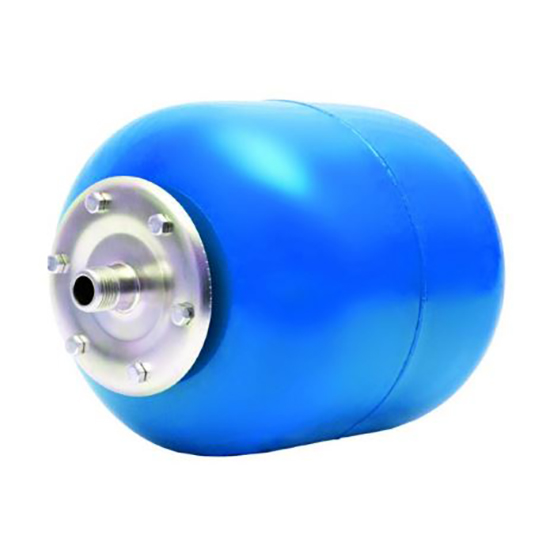 Расширительный бак ETERNA 24 литра, 6атм. для ХВС, синий бак, горизонтальный