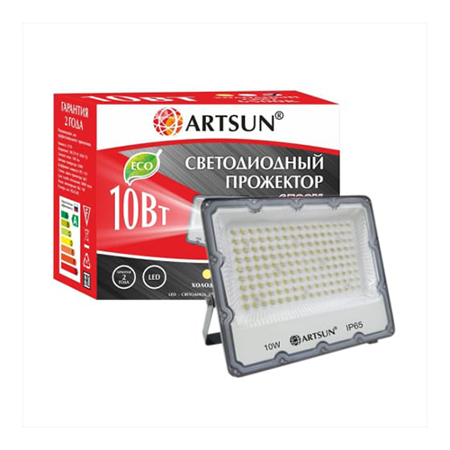 Прожектор светодиодный &quot;ARTSUN&quot; 10Вт 6400К холодный белый 850Лм 220В
