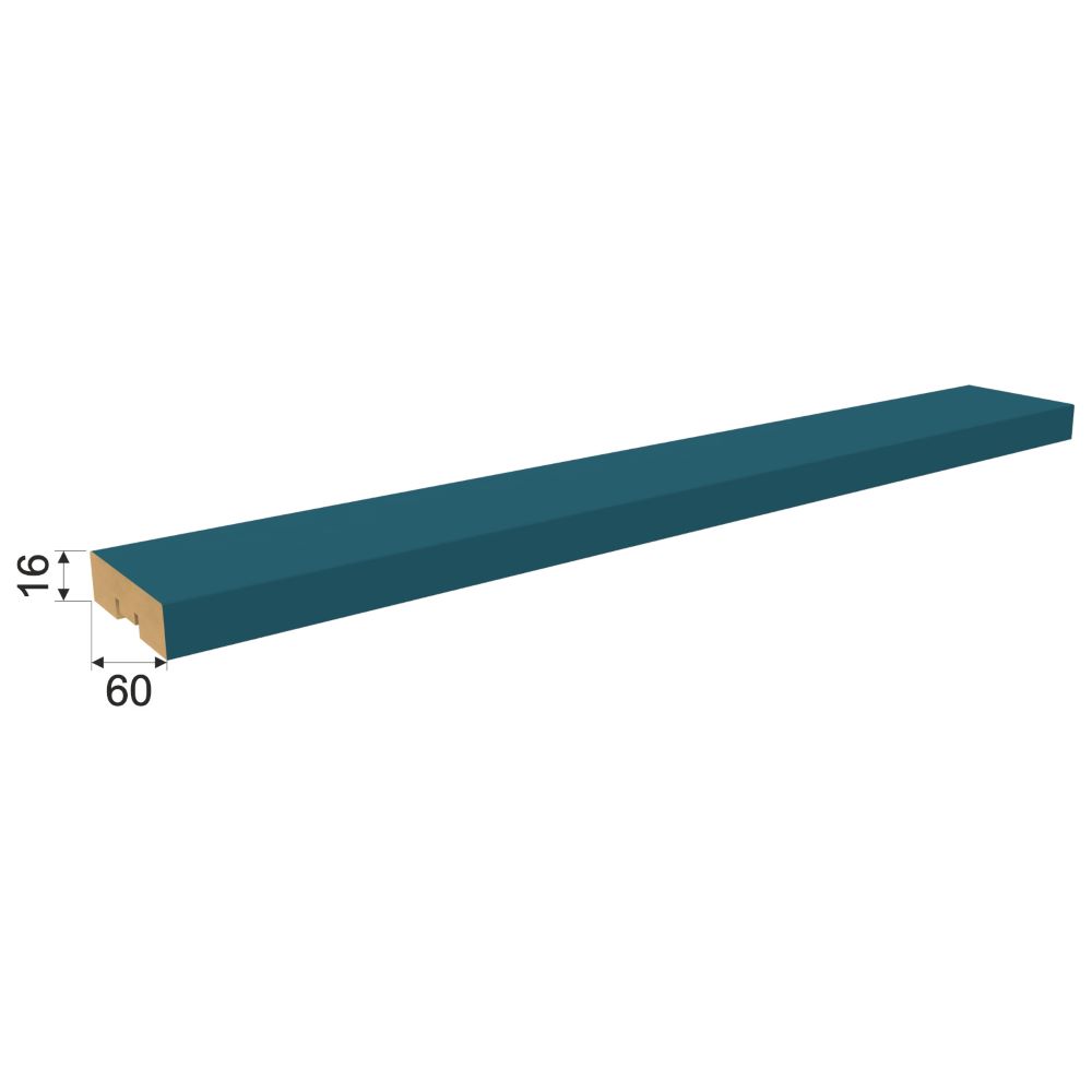 Интерьерная рейка МДФ STELLA Планкен De Luxe Ocean 16*60*2700, уп/6шт