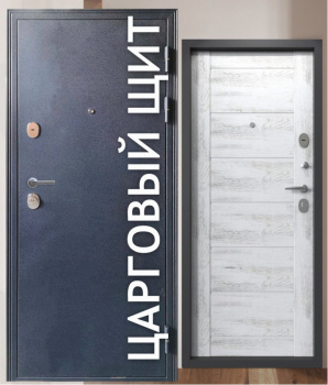 Дверь входная"Родина Царга",850*2050*103мм,левая,металл -"Синий сатин",МДФ "Ель альпийская"