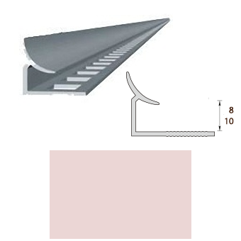 Раскладка, 7-8мм, L=2,5м, внутренняя, "Светло-розовая"