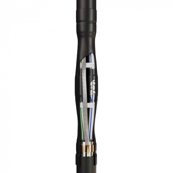 Муфта кабельная соединительная 4ПСТ(б)-1(25-50) Сб &quot;КВТ&quot; в комплекте с соединителями, для бронированного кабеля, на напряжение: 1кВ; тип изоляции: пластмассовая