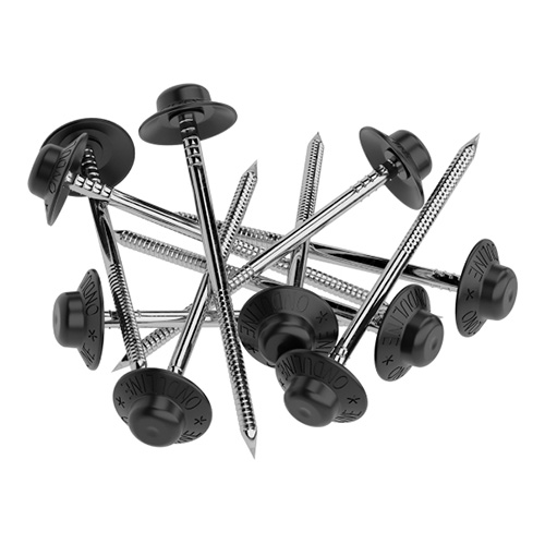 Гвозди с литой шляпкой черные, 75 мм