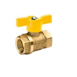 Кран шаровый для газа 11Б27п ДУ20 РУ16 бабочка в/в