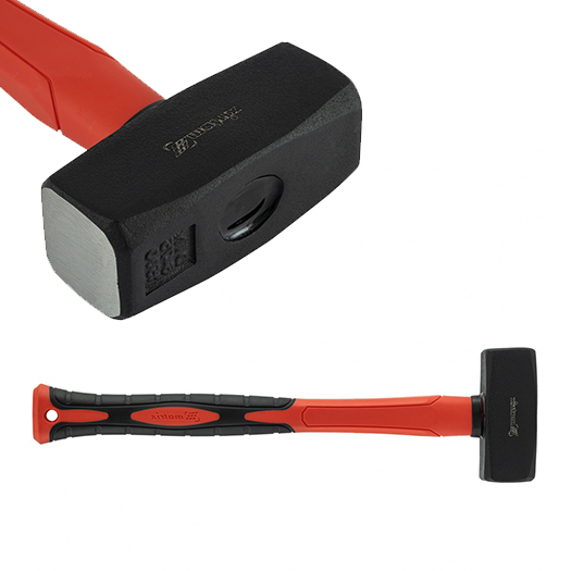 Кувалда "Matrix" 1,5кг, фибергласовая обрезинненая рукоятка 380мм