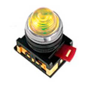 Лампа AL-22, сигнальная d22мм желтый неон,240В цилиндр "ИЭК"