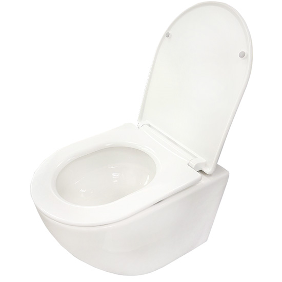 Унитаз &quot;ZM G0114T Tornado&quot; подвесной, безободковый, с сиденьем дюропласт, микролифт, быстросъем