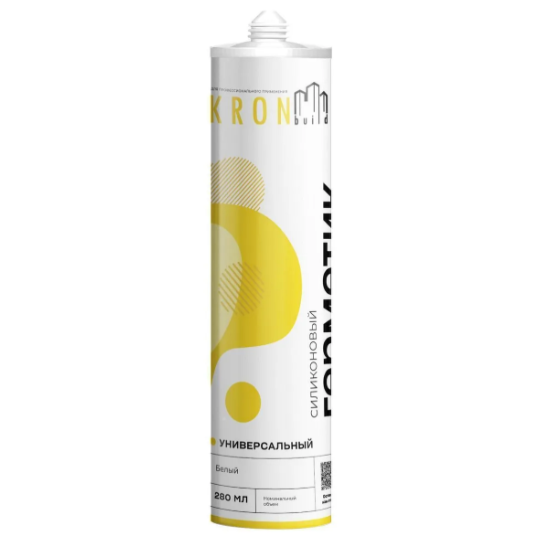 Герметик силиконовый универсальный "KRONbuild", 280мл, белый