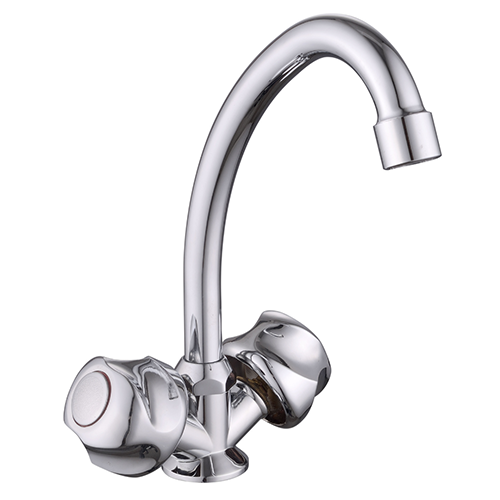 Смеситель "Rainsberg R6413F" двухручковый для кухни, без подводки