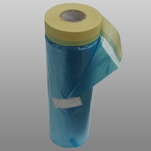Пленка "ADMIRAL" защитная с клеящей малярной лентой, синяя, 2,7*20м, 60 мкр