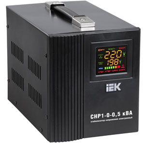 Стабилизатор напряжения, переносной, электронный СНР1-0-0,5 кВа "ИЭК"