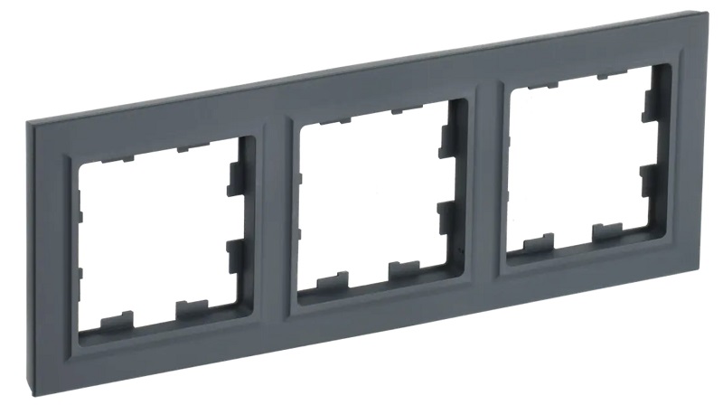 Рамка 3-мест.&quot;BRITE&quot;, граф. IEK