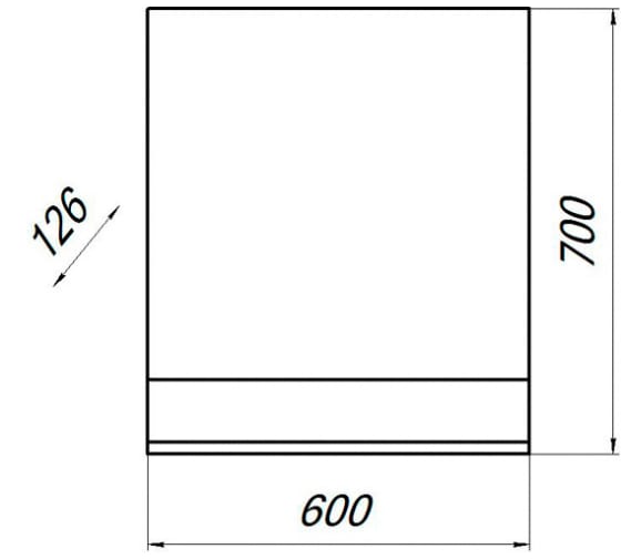 Зеркало "Модерн 60" дуб сонома