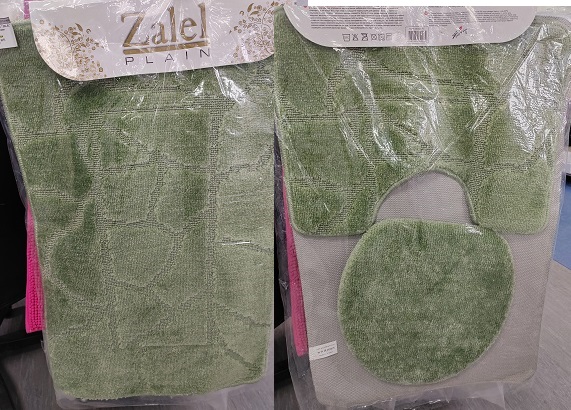 Коврики д/ван.комн.&quot; ZALEL&quot; 55*85 3-пр Green