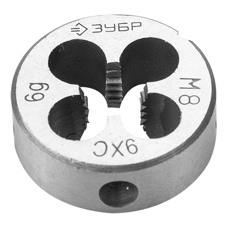 Плашка "Зубр мастер", для нарезания метрической резьбы, М8 x 1,0!!!