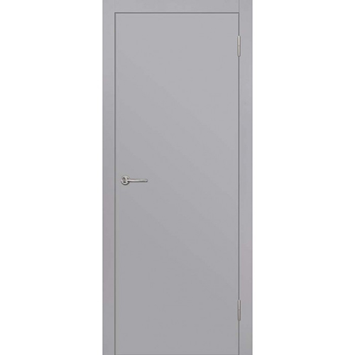 Дверное полотно "Гладкое", 700*2000*36мм, глухое, ламинатин, "Серый" Дубрава-Сибирь