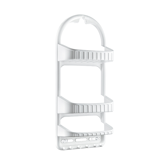 Полка для ванной комнаты Dogus 09165, пластик, белая