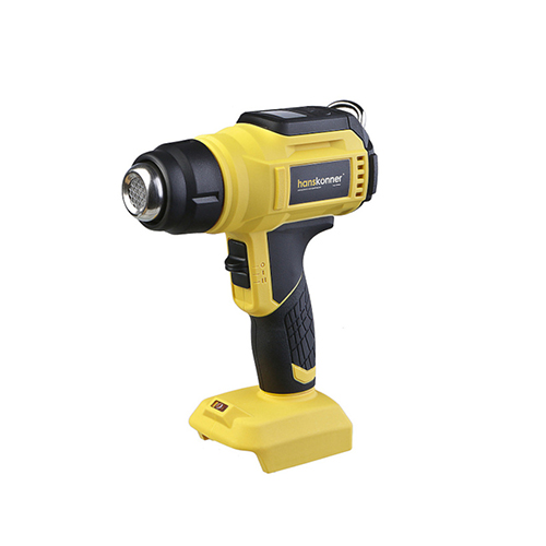 Фен аккумуляторный HHG1850PRO 18В Hanskonner,30-500град, дисплей, без АКБ и ЗУ