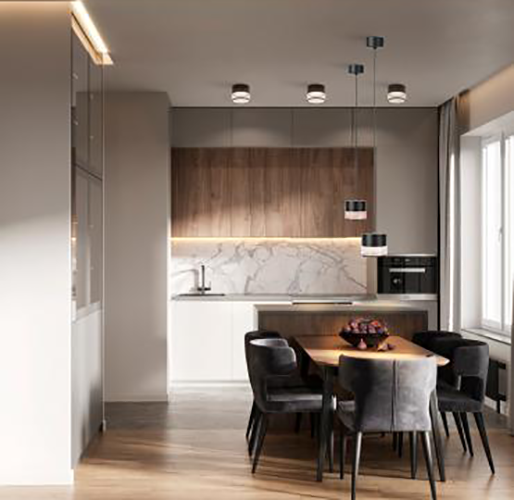 Светильник потолочный "Feron" 12W, 230V, GX53, черный, HL454