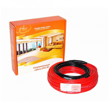 Теплый пол "Lavita" двухжильный кабель, лента монтажная, гофротрубка 0,4кВт, 20м, 2,0-3,3м2, SET UHC 20-20