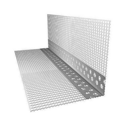 Профиль угловой рулонный с сеткой, 10см*10см*25м