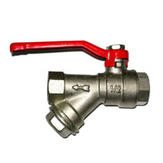 Кран шаровый с фильтром "Флажок" 1/2в/в