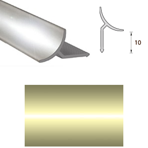 Раскладка универсальная, L=2,5м, внутренняя, "Металлик золотистый"