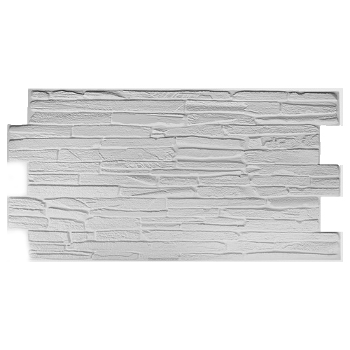 Панель ПВХ Камень Кварцит белый, 980*500мм