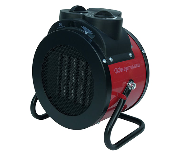 Тепловентилятор керамический Энергомаш, 2,0/1,0кВт, термостат, защита от перегрева