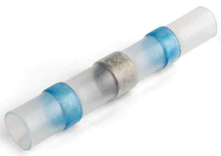 Термоусаживаемые соединители под пайку ПК-Т 2,5 синий "КВТ"