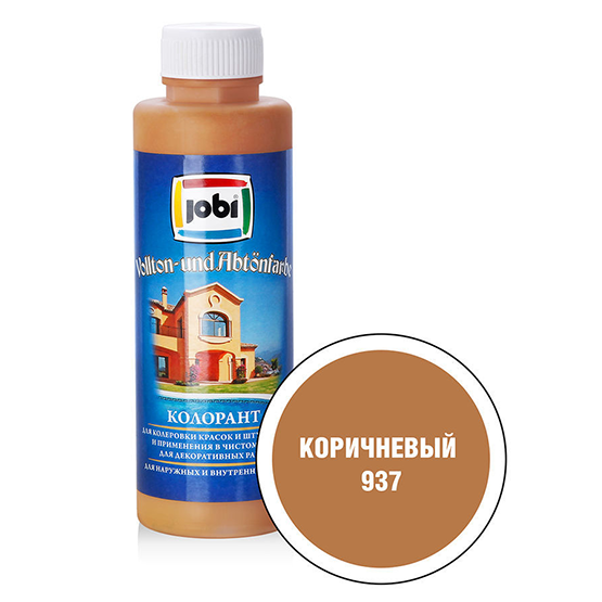 Краска колеровочная &quot;Jobi&quot;, 0,5л, &quot;Топаз (Коричневый)&quot;