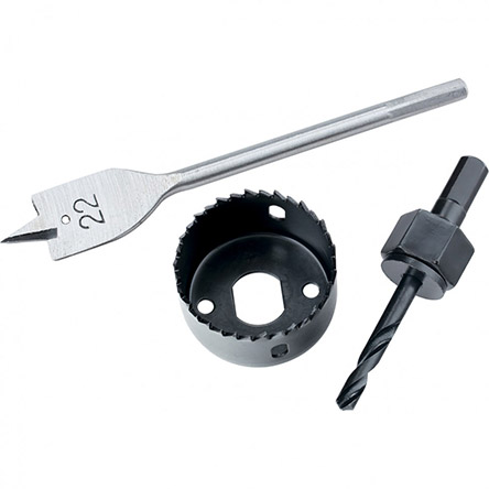 Набор "Matrix" для установки врезных замков: перовое сверло, кольцевая пила 22, 48мм