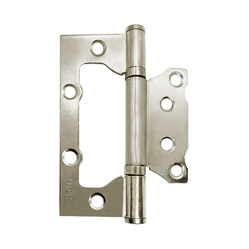 Петля универсальная без врезки Vrata "SN-C-B", 100*75*2мм, "Никель"