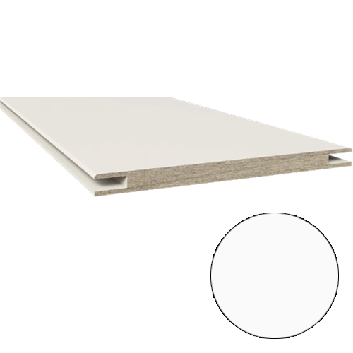 Доборная планка , 150*2400*10мм, телескопическая , ПВХ, "Hartwood White\Grey Белый"Дубрава-Сибирь